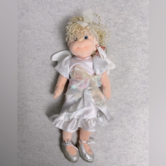 13” Ty Beanie Boppers Heavenly Heather with Angel Wings Plush Soft Toy Doll - Picture 3 of 7